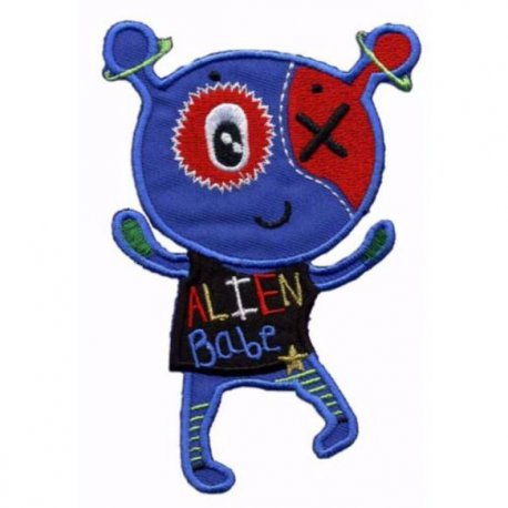 Applicatie Alien baby blauw  10231663