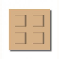 MDF Fotolijst 22x22cm