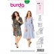 Burda 6237 Jurkjes van Viscose, Crepe of Katoen