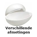 Styropor eieren 2-delig Verschillende afmetingen