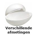 1/2 ei Styropor eieren 2-delig Verschillende afmetingen