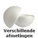 Styropor ballen 2-delig Verschillende afmetingen