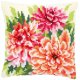 Kruissteekkussen kit Roze dahlia's  PN-0149796
