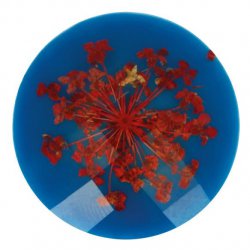 Knoop bloem maat 40 - 25.00mm Rood blauw 235