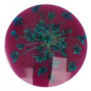 20x Knoop bloem maat 40 - 25.00mm Groen Paars 793