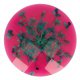 20x Knoop bloem maat 54 - 33.75mm Groen Roze 786