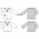 Burda 6227 Tops van katoen, linnen of crepe