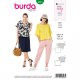 Burda 6243 Shirt van viscose, katoen of zijde