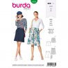 Burda 6235 Rokken van Katoen, Piquee of lichte wol