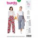 Burda 6229 Broeken van viscose, crepe of linnen