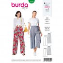 Burda 6229 Broeken van viscose, crepe of linnen