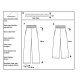 Burda 6229 Broeken van viscose, crepe of linnen
