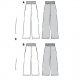 Burda 6229 Broeken van viscose, crepe of linnen