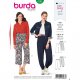 Burda 6283 broeken van crepe, katoen of viscose