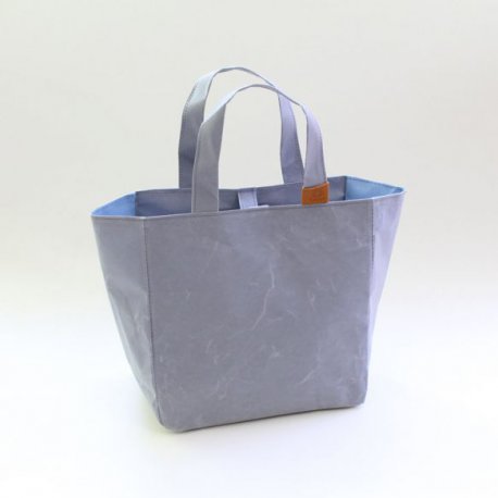 Cohana Washi projecttas handgeverfd 22x22x12cm blauw