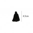 20x Kwastjes mat 4,5cm lang  79711 zwart