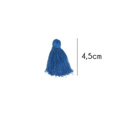 Kwastjes mat 4,5cm lang  79723 Koblaltblauw 215