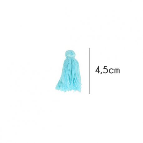 Kwastjes mat 4,5cm lang  79716 lichtblauw 259