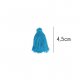 Kwastjes mat 4,5cm lang  79712 Jeansblauw 298