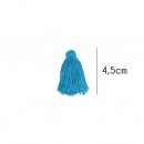 Kwastjes mat 4,5cm lang  79712 Jeansblauw 298