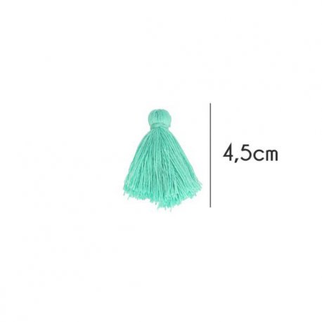 Kwastjes mat 4,5cm lang  79720 Turquoise 325