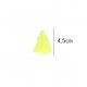 Kwastjes mat 4,5cm lang  79726 geel 638