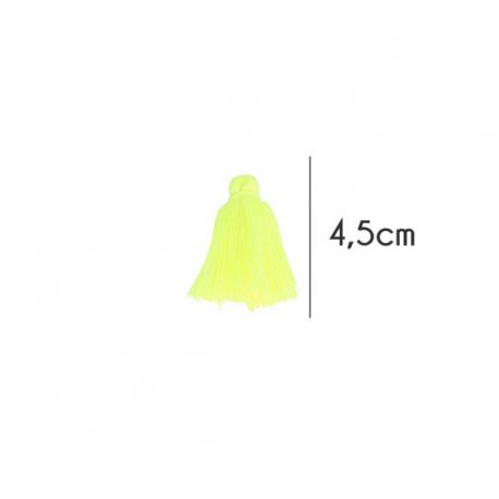 Kwastjes mat 4,5cm lang  79726 geel 638