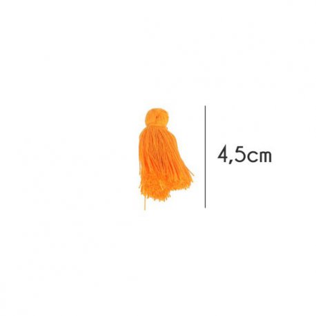 Kwastjes mat 4,5cm lang  79728 Oranje 693