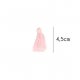 Kwastjes mat 4,5cm lang  79717 lichtroze 749