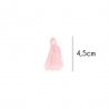 Kwastjes mat 4,5cm lang  79717 lichtroze 749