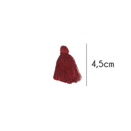 Kwastjes mat 4,5cm lang  79714 Bordeaux 750