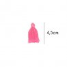 Kwastjes mat 4,5cm lang  79724 roze 786