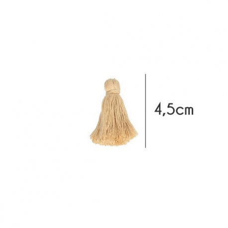 Kwastjes mat 4,5cm lang  79713 beige 886