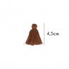 20x Kwastjes mat 4,5cm lang  79730 bruin 932