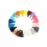 5st x 20 kleuren Kwastjes mat 4,5cm lang