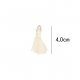 Kwastje glans met ring 4,0cm lang  79750 ecru 089