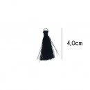 Kwastje glans met ring 4,0cm lang  79742 donkerblauw 210