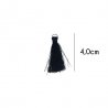Kwastje glans met ring 4,0cm lang  79742 donkerblauw 210