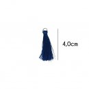 Kwastje glans met ring 4,0cm lang  79744 Kobalt 215