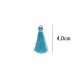 Kwastje glans met ring 4,0cm lang  79737 blauw 259
