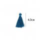 Kwastje glans met ring 4,0cm lang  79733 jeansblauw 298