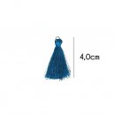 Kwastje glans met ring 4,0cm lang  79733 jeansblauw 298