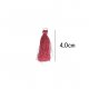 Kwastje glans met ring 4,0cm lang  79736 Roze 776
