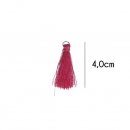 Kwastje glans met ring 4,0cm lang 79745 Roze 786