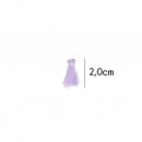 Kwastje glans met ring 2,0cm lang 79764 Paars lila 187