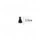 Kwastje glans met ring 2,0cm lang  79763 donkerblauw 210