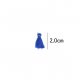 Kwastje glans met ring 2,0cm lang  79765 kobalt 215
