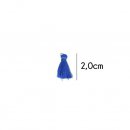 Kwastje glans met ring 2,0cm lang  79765 kobalt 215
