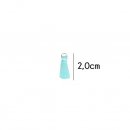 Kwastje glans met ring 2,0cm lang  79758 lichtblauw 259