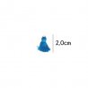 Kwastje glans met ring 2,0cm lang  79754 jeansblauw 298